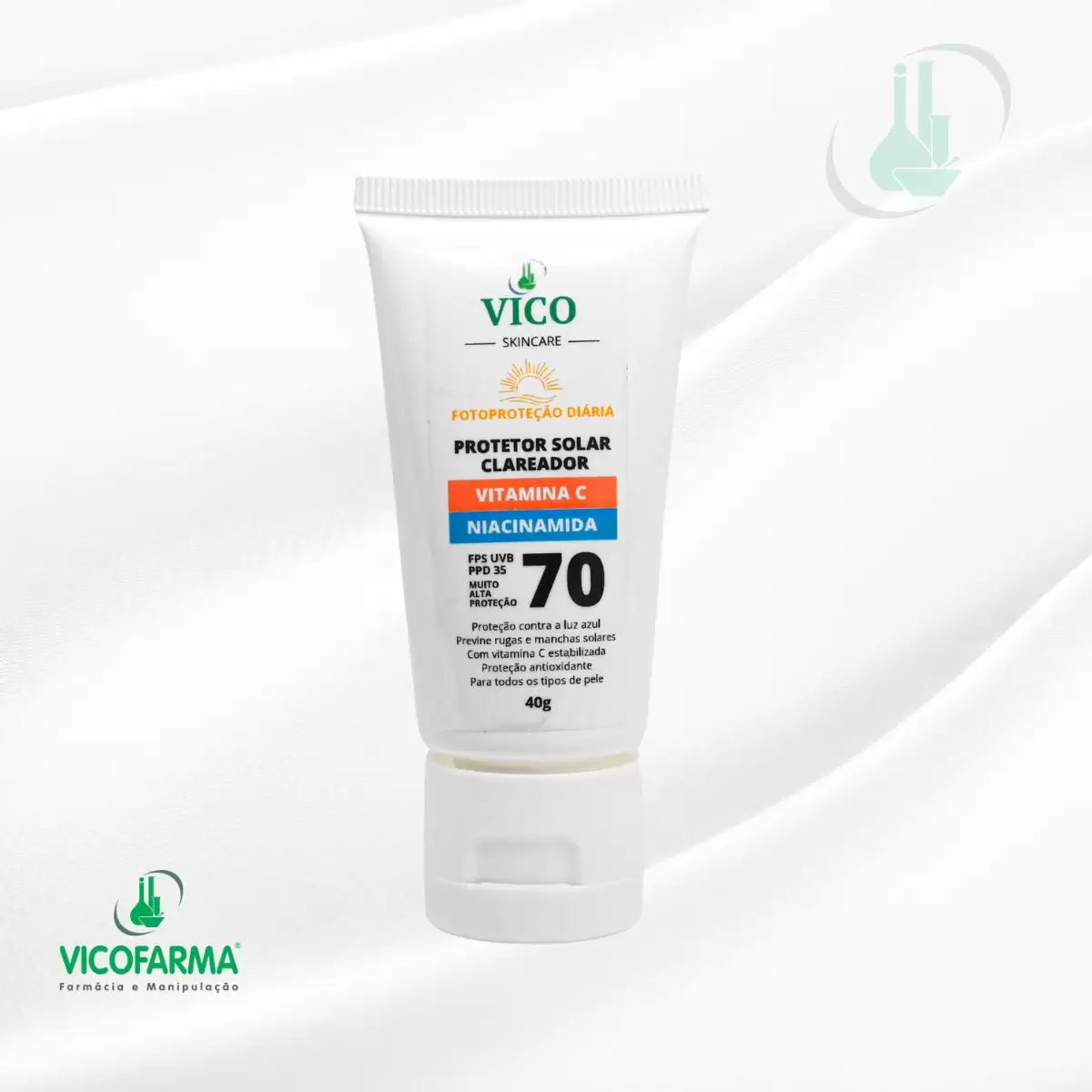 Protetor Solar Clareador – FPS 70 | PPD 35