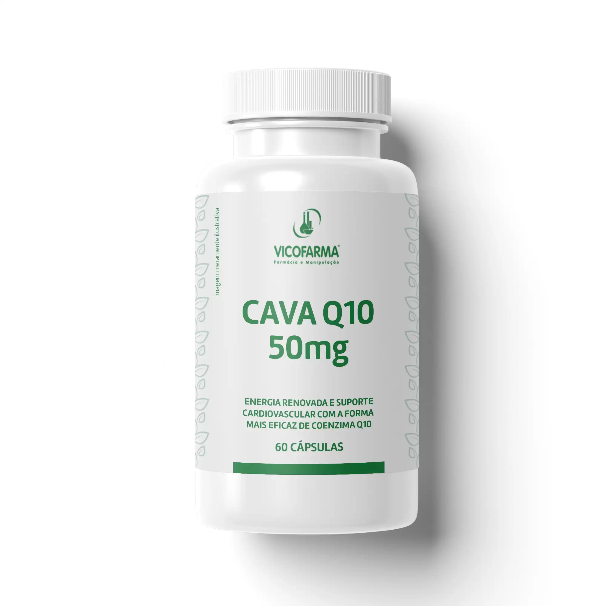 CAVA Q10 Ultra-Absorção 50mg | 1800% Mais Biodisponível – 60 Cápsulas