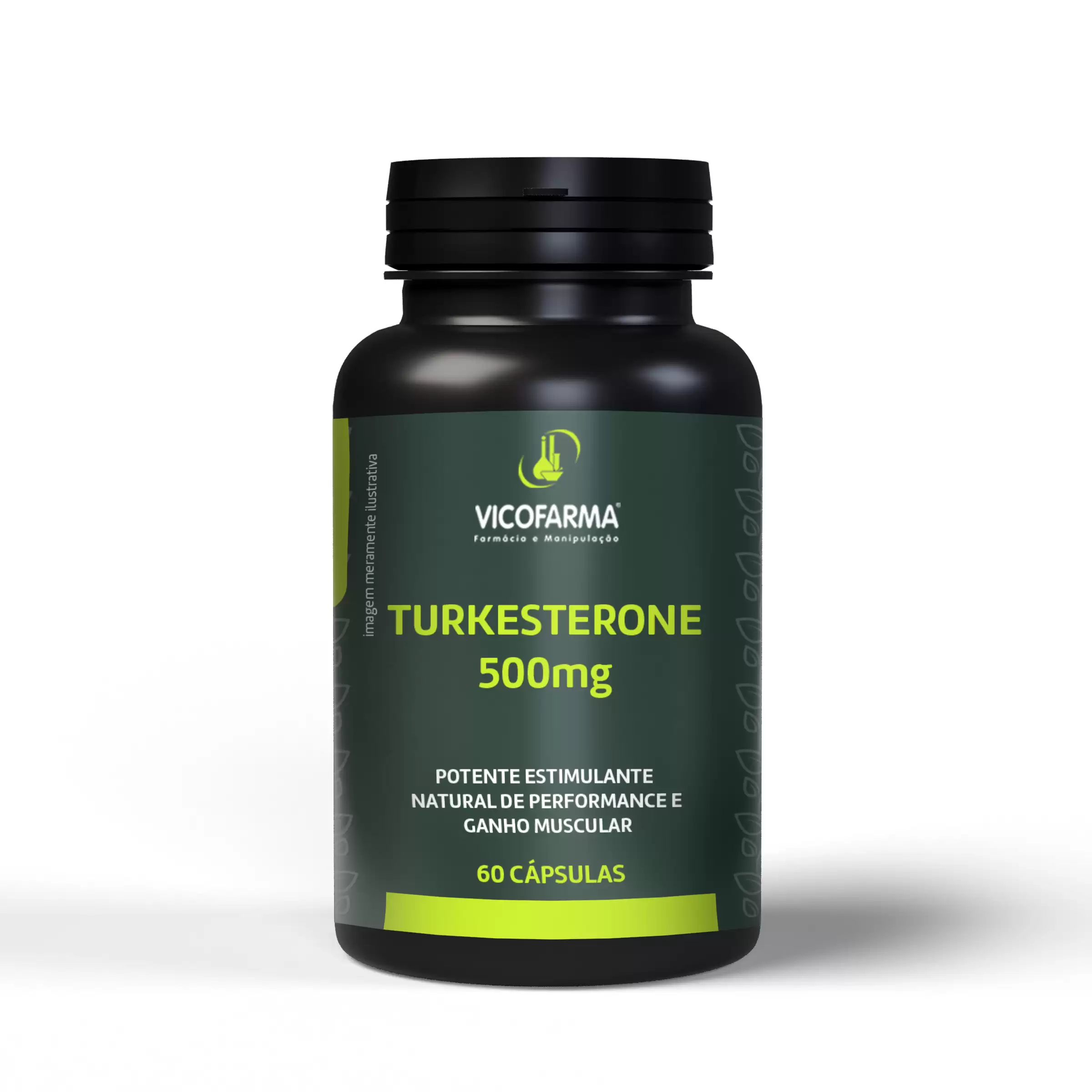 Turkesterone 500mg – Estimulante para Performance Muscular – 60 Cápsulas