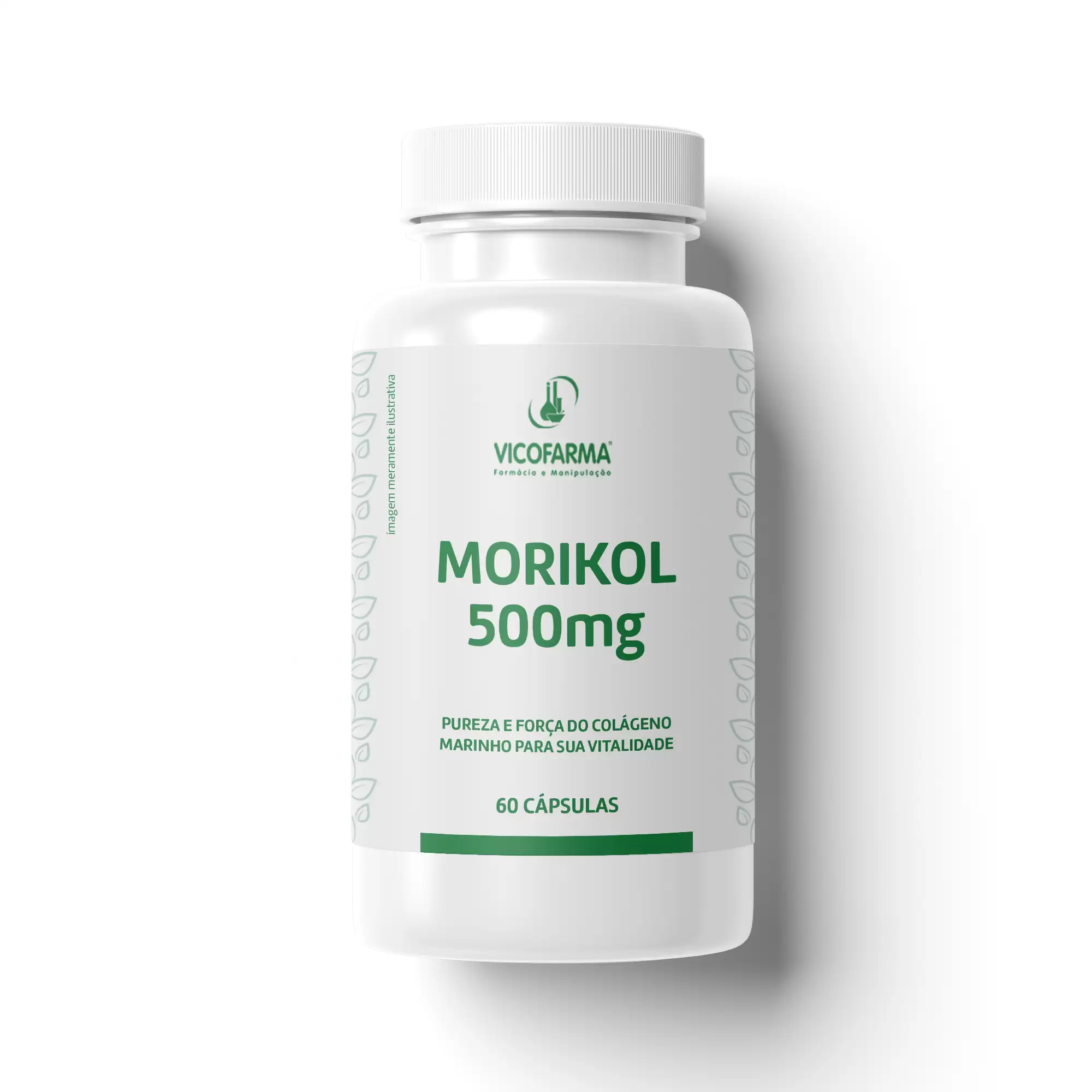 Morikol 500mg – Colágeno Marinho Tipo I para Saúde e Rejuvenescimento da Pele – 60 Cápsulas