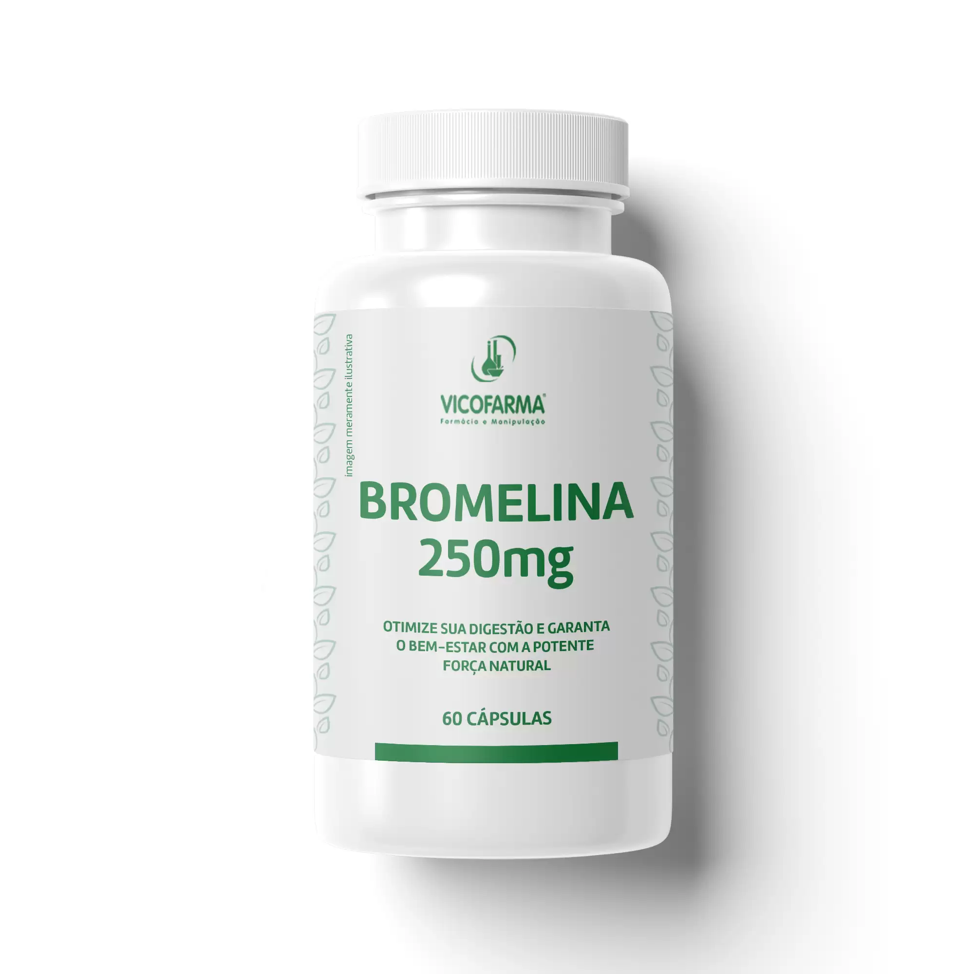 Bromelina 250mg – Suporte Natural para Digestão e Bem-Estar – 60 Cápsulas
