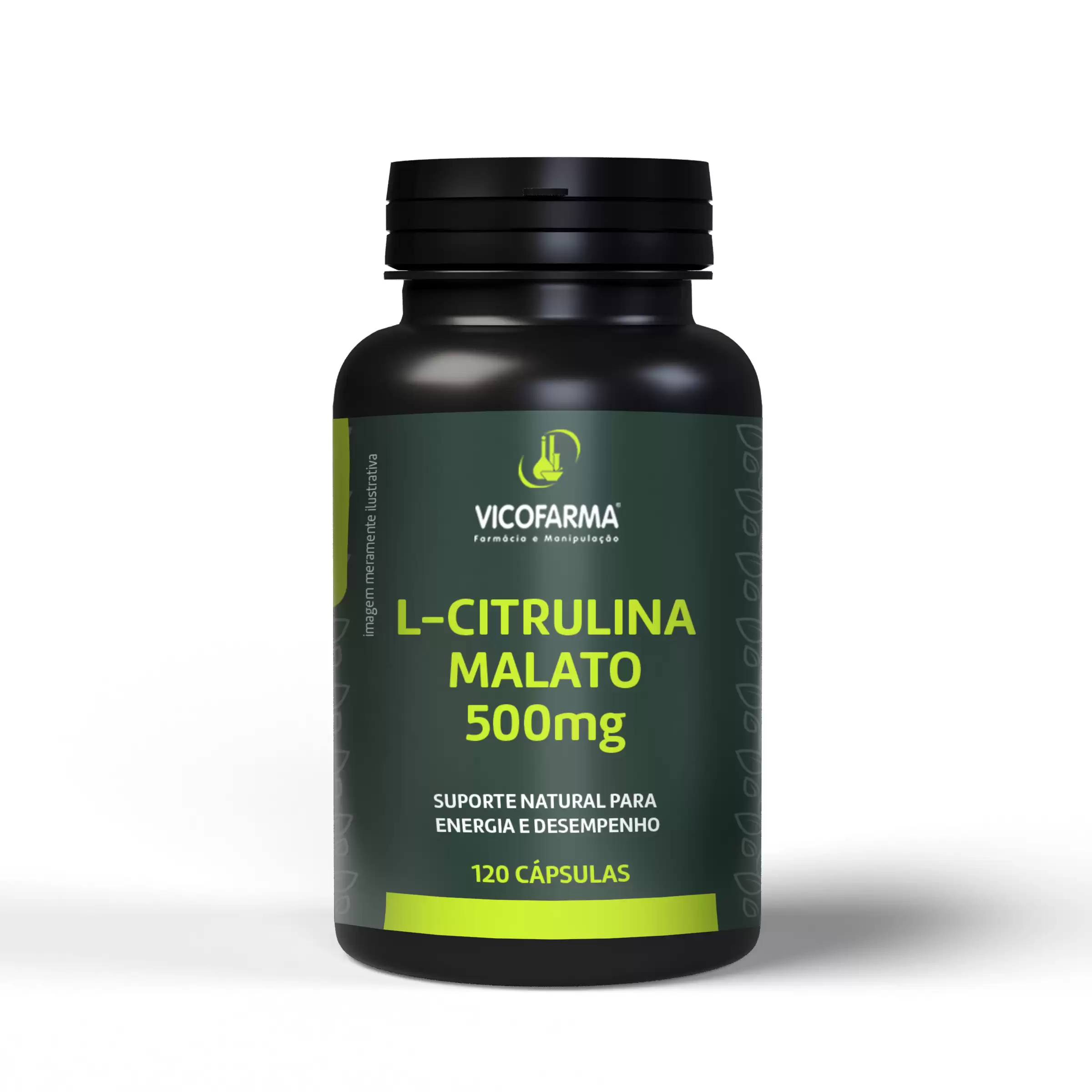 L-Citrulina Malato 500mg – Energia e Performance – 120 Cápsulas