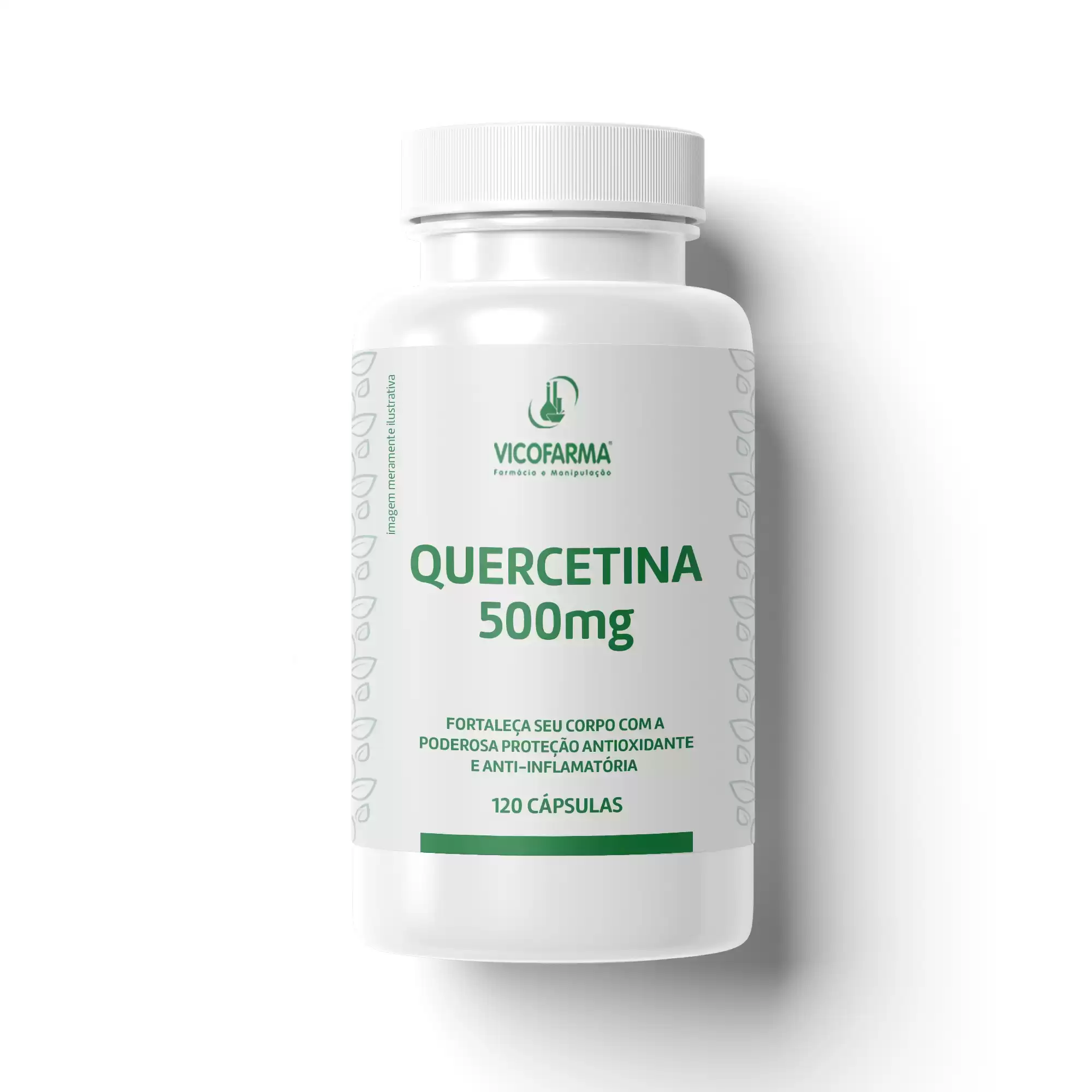 Quercetina 500mg – Proteção Antioxidante e Anti-inflamatória – 60 Doses