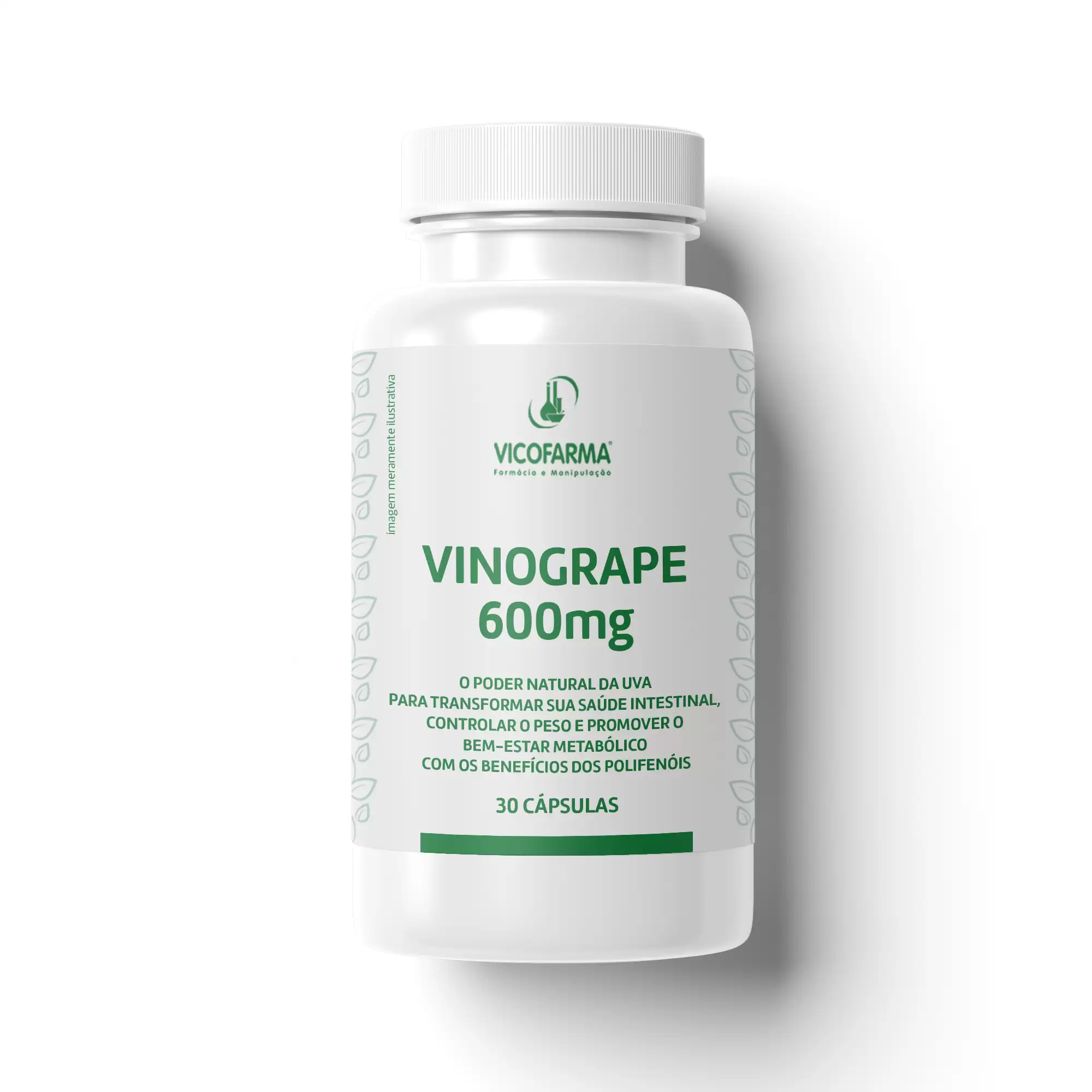 VinOgrape 600mg – O Poder Natural da Uva para Sua Saúde Intestinal – 30 Cápsulas