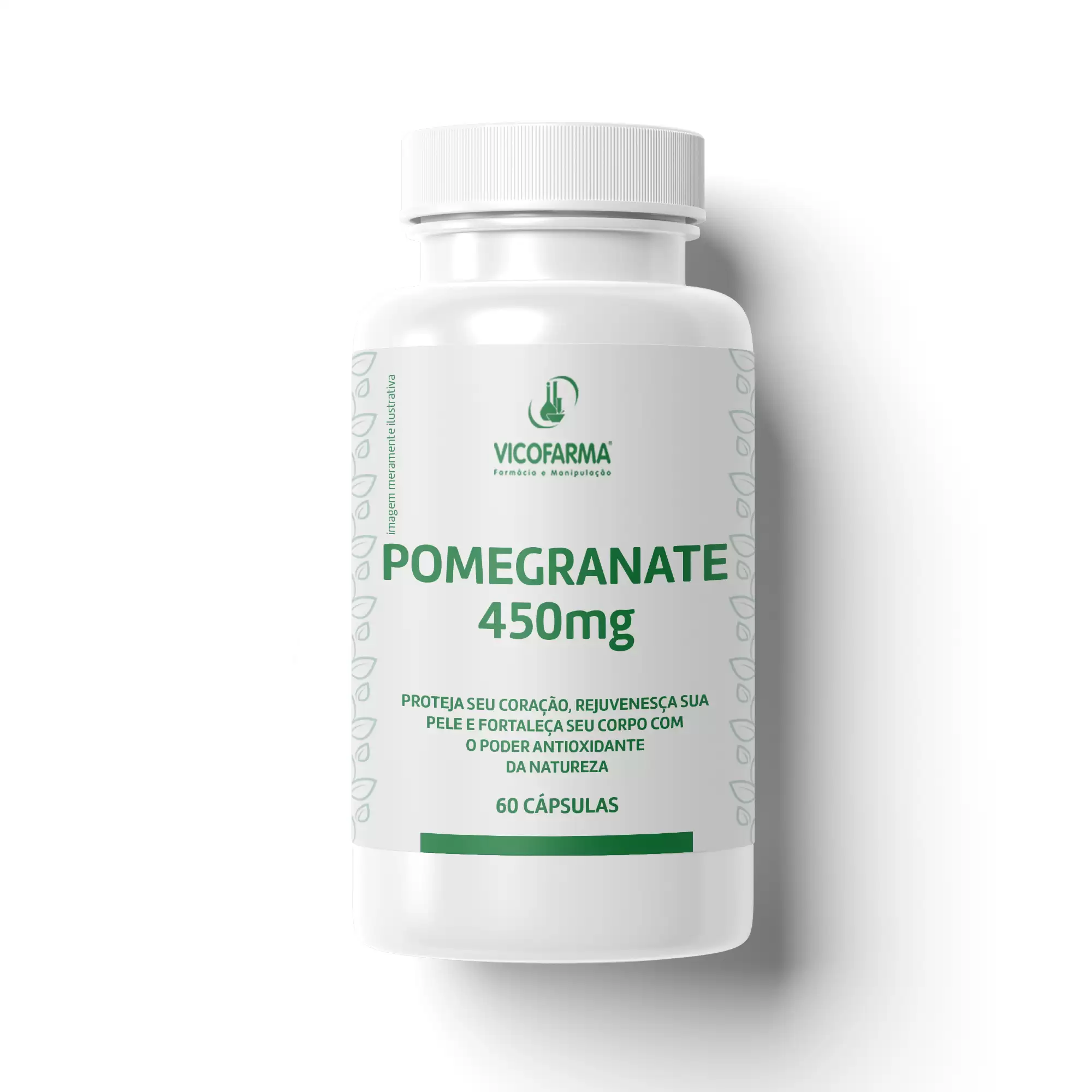 Pomegranate 450mg – O Poder da Romã para Sua Saúde e Beleza – 60 Cápsulas